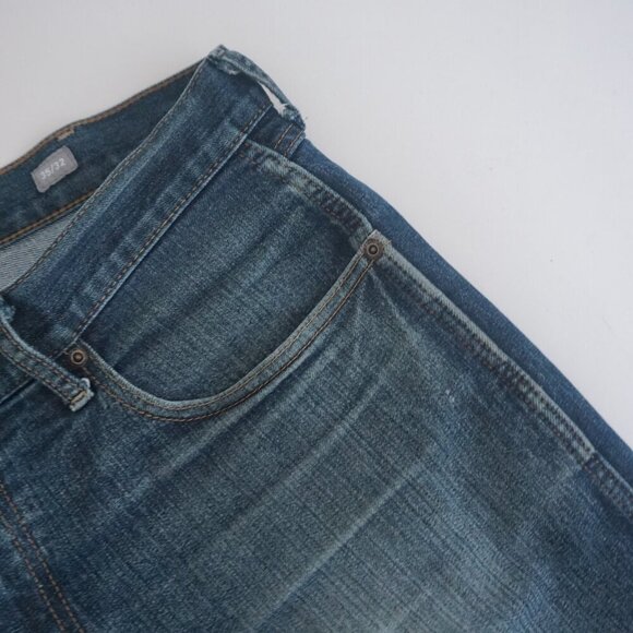 Ariat Rebar M5 Straight Leg Dark Wash Cowboy Western Denim Blue Jeans 35X32 - Picture 8 of 12